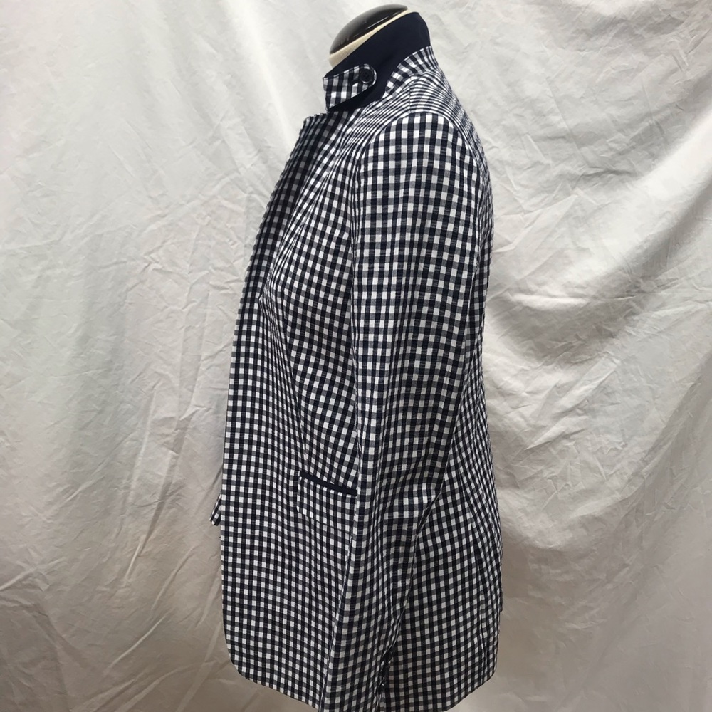 Tommy Hilfiger Gingham-Print Open Jacket - Picture 4 of 12